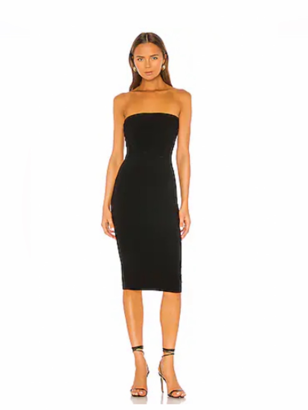 Norma Kamali Strapless Dress in Black